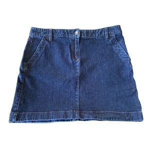 LOFT Denim Mini Skirt